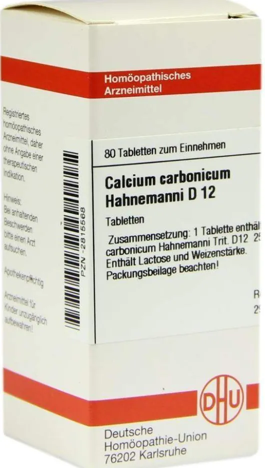 Dhu Calcium Carbonicum Hahnemanni D12 80 Tabletten