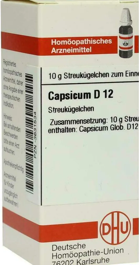 Dhu Capsicum D12 10 G Globuli