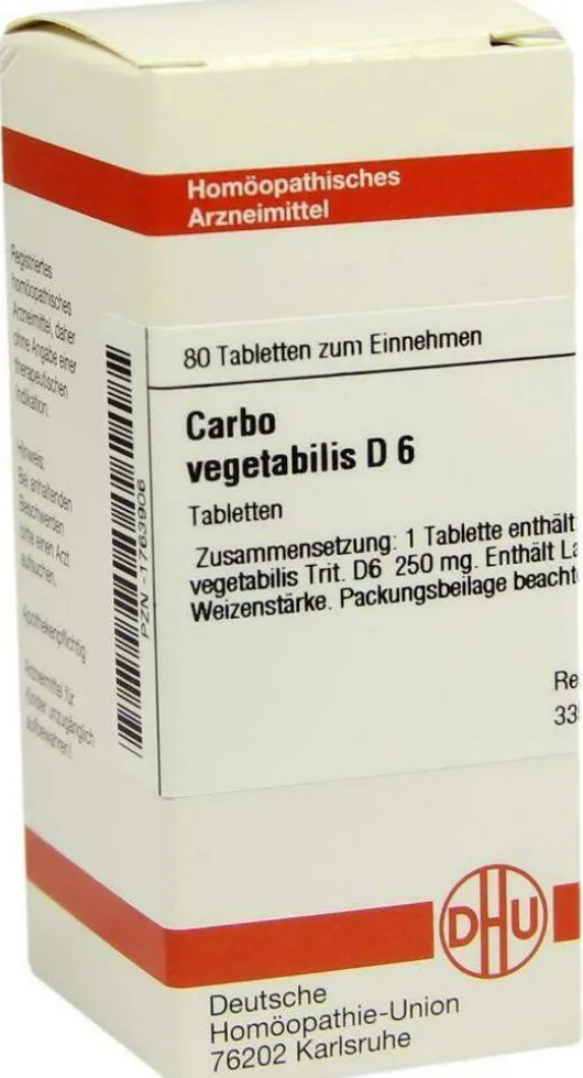 Dhu Carbo Vegetabilis D6 80 Tabletten