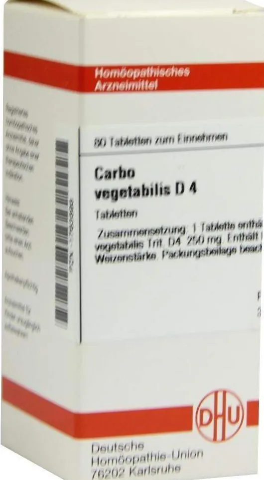 Dhu Carbo Vegetabilis D4 80 Tabletten