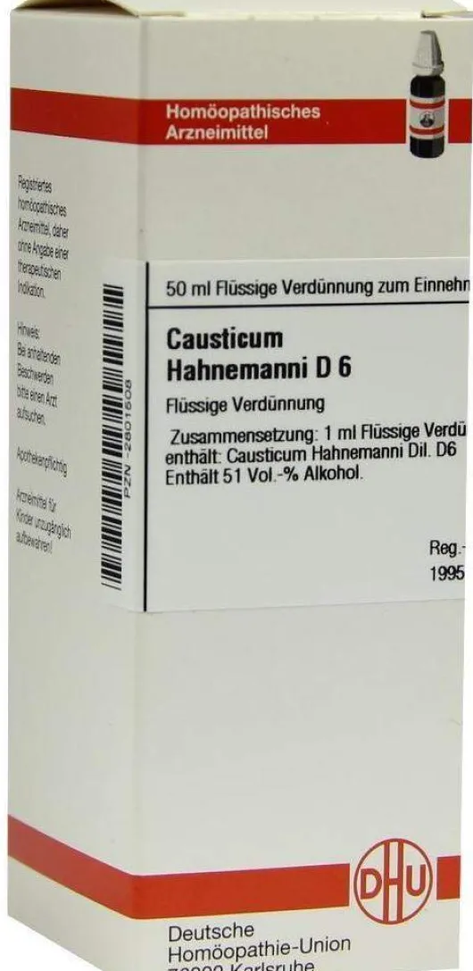 Dhu Causticum Hahnemanni D6 50 ml Dilution