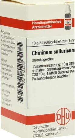 Dhu Chininum Sulfuricum C30 Globuli 10 G