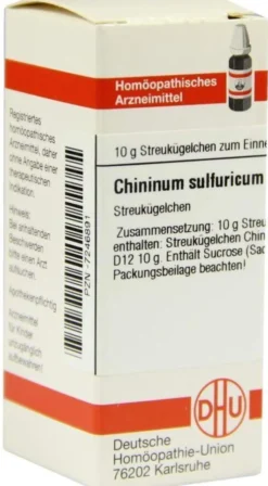 Dhu Chininum Sulfuricum D12 Globuli