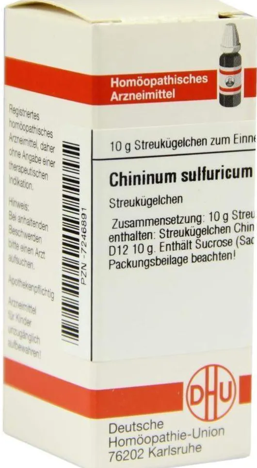 Dhu Chininum Sulfuricum D12 Globuli