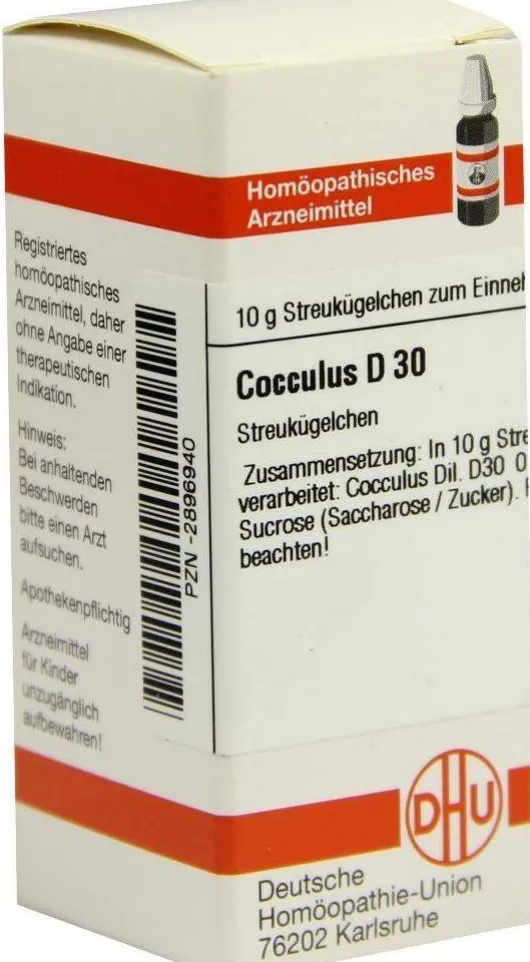 Dhu Cocculus D30 10 G Globuli