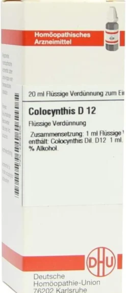 Dhu Colocynthis D12 20 ml Dilution