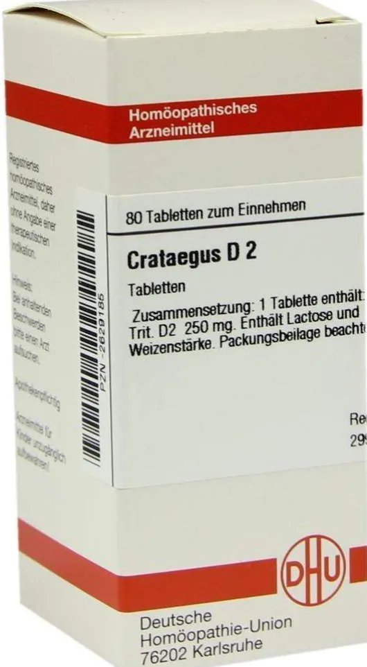 Dhu Crataegus D2 80 Tabletten