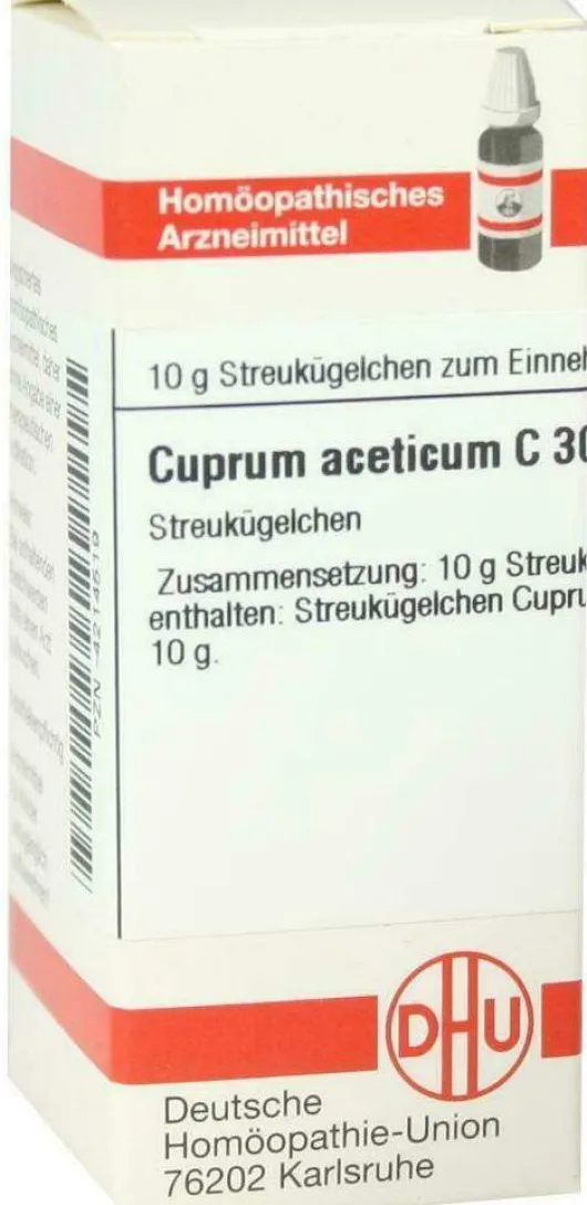 Dhu Cuprum Aceticum C30 Globuli
