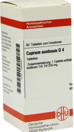 Dhu Cuprum Aceticum D4 80 Tabletten