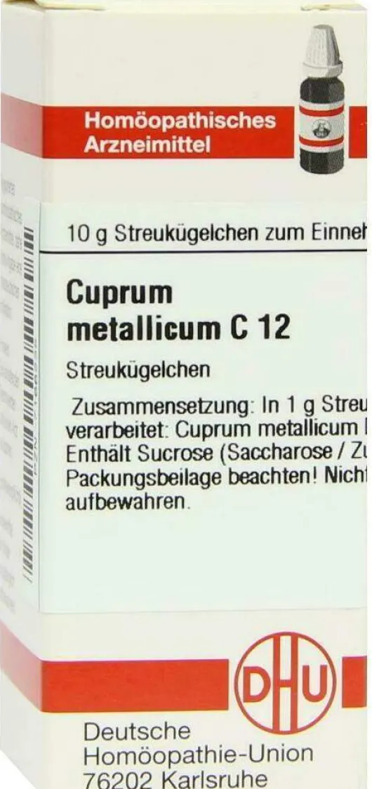 Dhu Cuprum Metallicum C12 Globuli