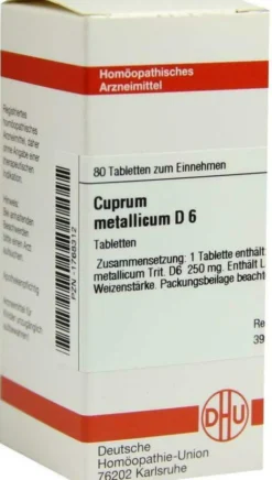 Dhu Cuprum Metallicum D6 80 Tabletten