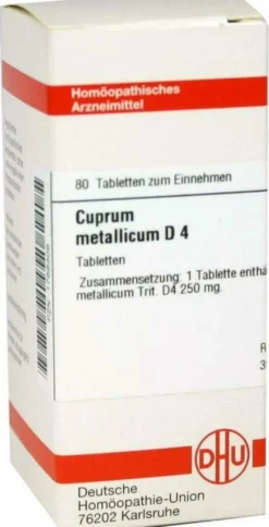 Dhu Cuprum Metallicum D4 80 Tabletten