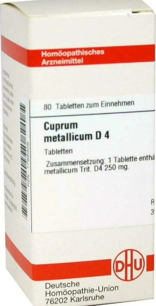 Dhu Cuprum Metallicum D4 80 Tabletten