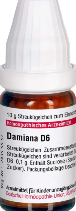 Dhu Damiana D6 10 G Globuli