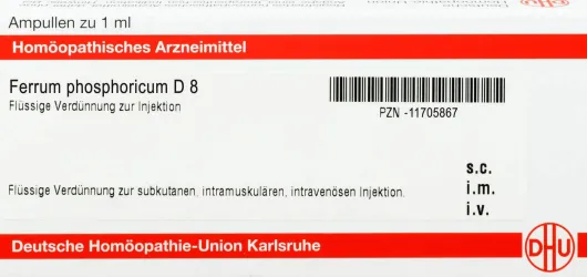 Dhu Ferrum Phosphoricum D8 Ampullen 8 X 1 ml