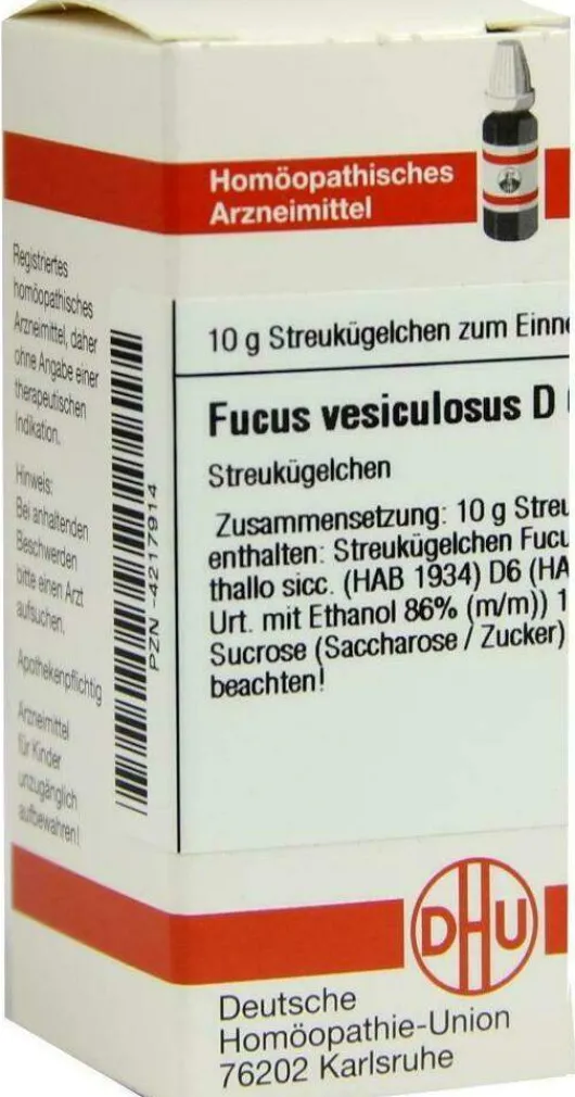 Dhu Fucus Vesiculosus D6 10 G Globuli