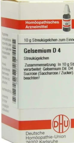 Dhu Gelsemium D4 10 G Globuli