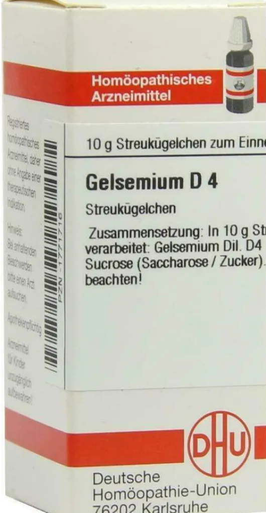 Dhu Gelsemium D4 10 G Globuli