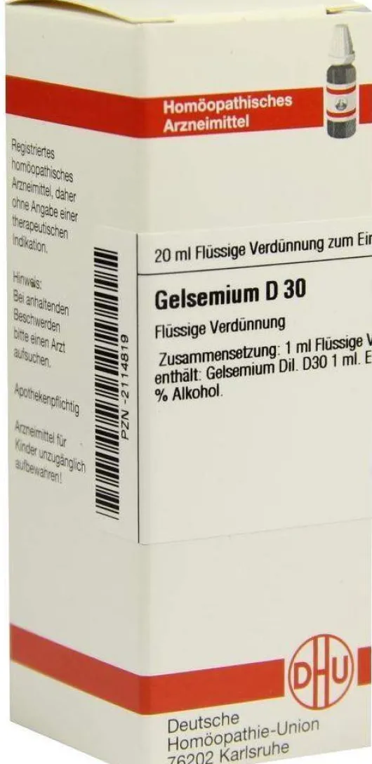 Dhu Gelsemium D30 20 ml Dilution