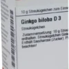 Dhu Ginkgo Biloba D3 10 G Globuli