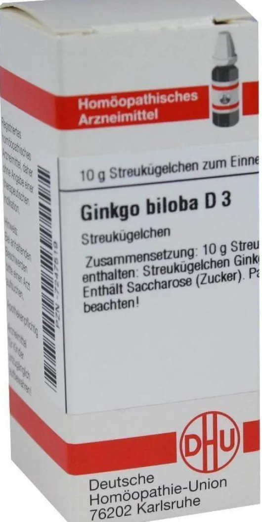Dhu Ginkgo Biloba D3 10 G Globuli