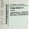 Dhu Ginkgo Biloba D4 80 Tabletten