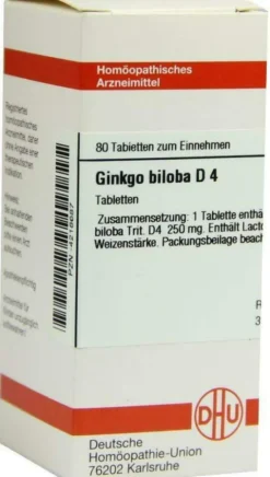 Dhu Ginkgo Biloba D4 80 Tabletten
