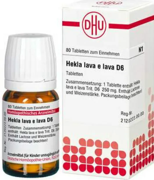 DHU Hekla lava e lava D6 80 Tabletten