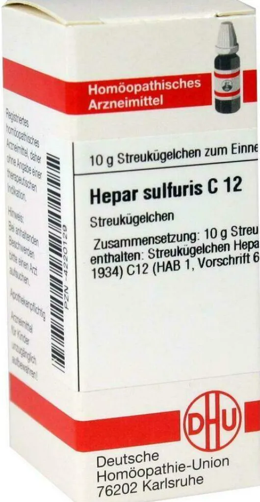 Dhu Hepar Sulfuris C12 10 G Globuli