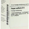 Dhu Hepar Sulfuris D6 20 ml Dilution