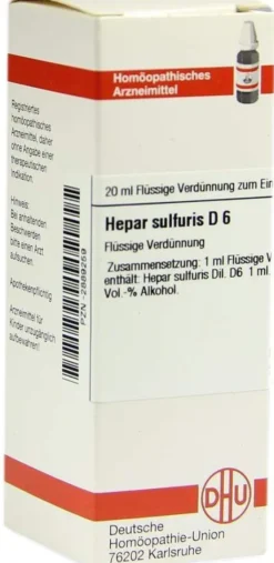 Dhu Hepar Sulfuris D6 20 ml Dilution