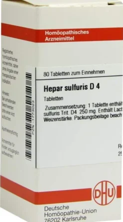 Dhu Hepar Sulfuris D4 80 Tabletten