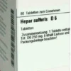 Dhu Hepar Sulfuris D6 80 Tabletten