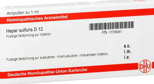 Dhu Hepar Sulfuris D12 8 X 1 ml Ampullen