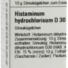 Dhu Histaminum Hydrochloricum D30 10 G Globuli