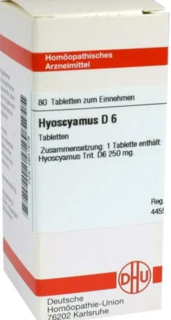 Dhu Hyoscyamus D6 80 Tabletten