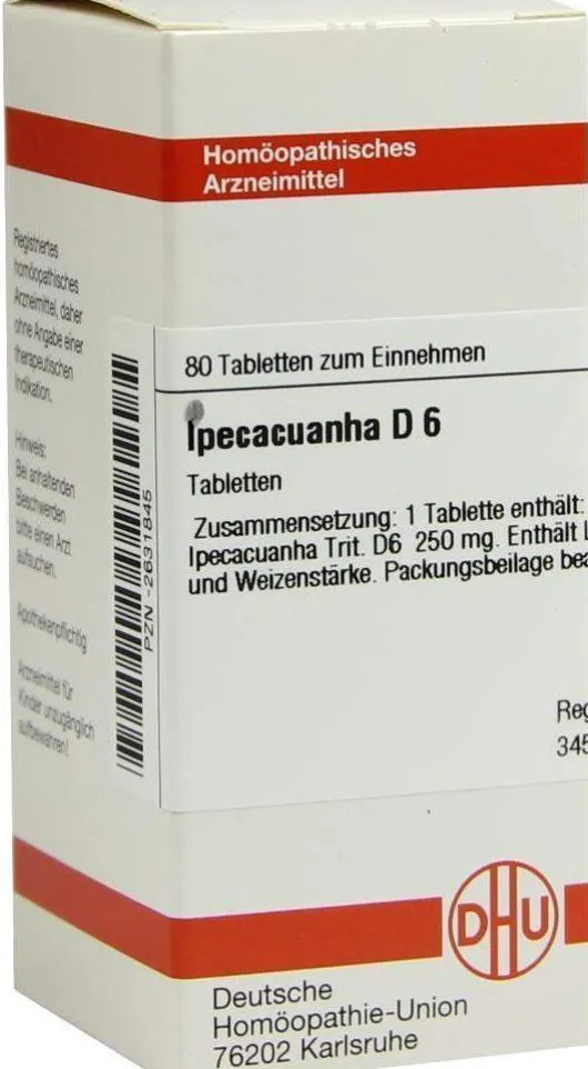 Dhu Ipecacuanha D6 80 Tabletten