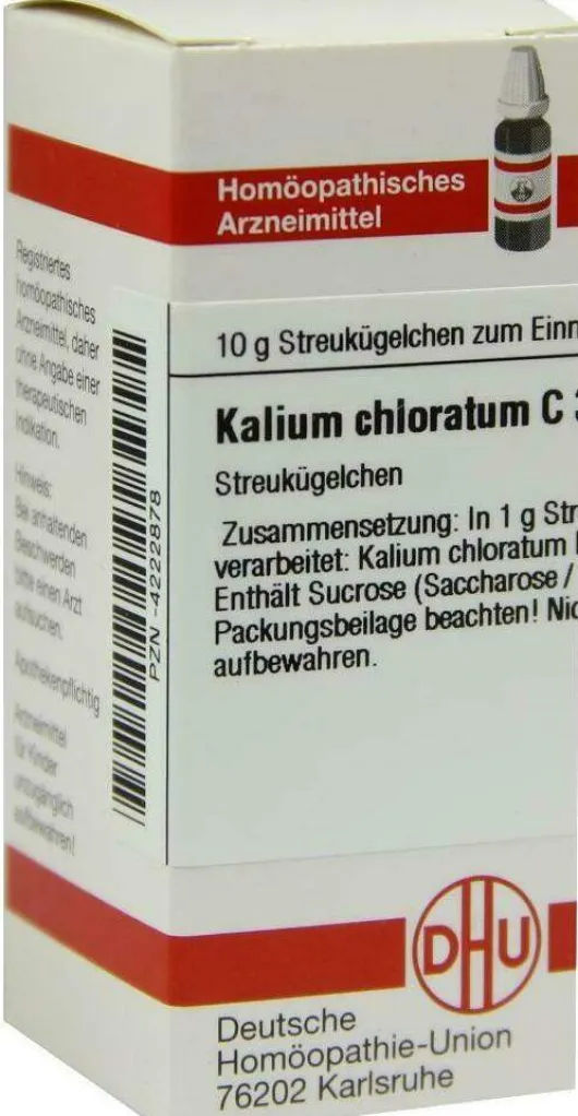 Dhu Kalium Chloratum C30 10 G Globuli