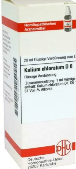 Dhu Kalium Chloratum D6 Dilution