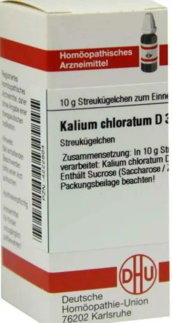 Dhu Kalium Chloratum D20 Globuli