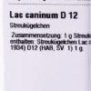 Dhu Lac Caninum D12 Globuli