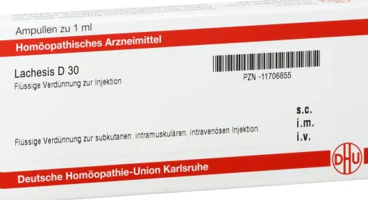 Dhu Lachesis D30 8 X 1 ml Ampulle