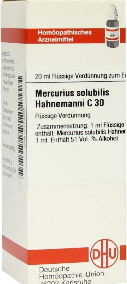 Dhu Mercurius Solubilis Hahnemanni C30 Dilution