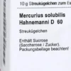 Dhu Mercurius Solubilis Hahnemanni D60 Globuli 10 G