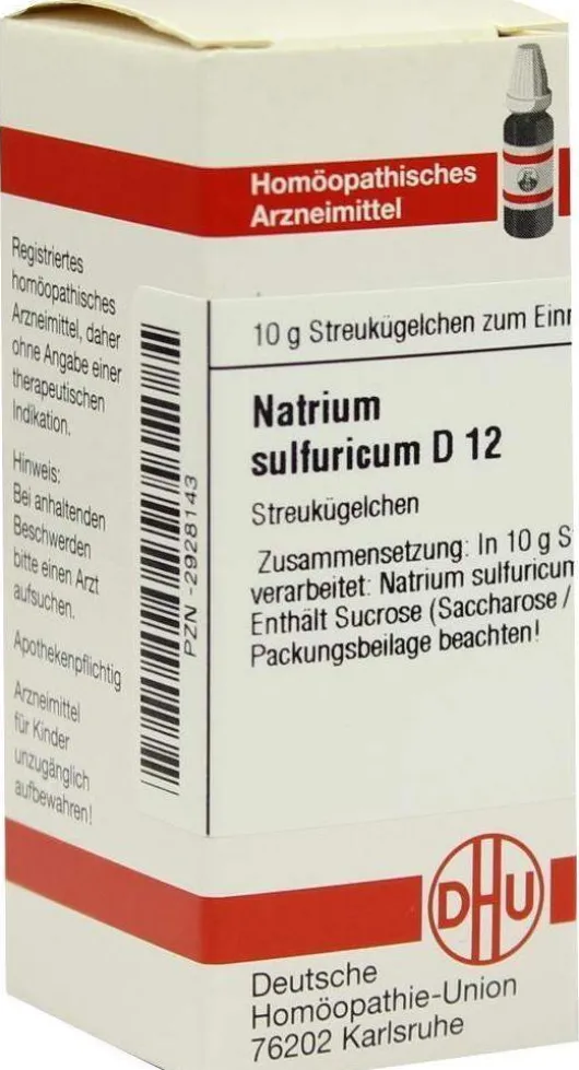 Dhu Natrium Sulfuricum D12 10 G Globuli