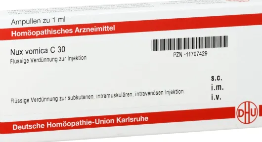 Dhu Nux Vomica C30 8 X 1 ml Ampullen