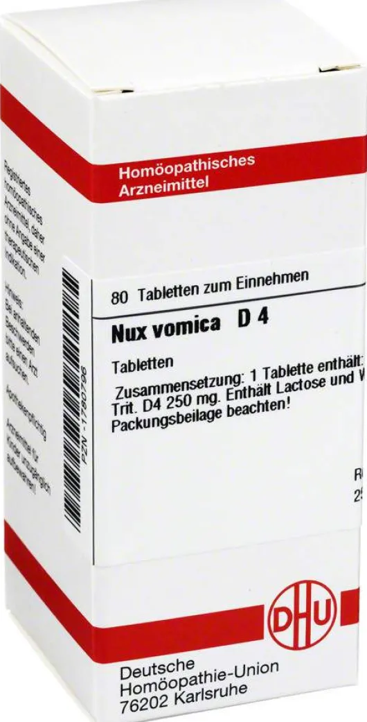 Dhu Nux Vomica D4 80 Tabletten