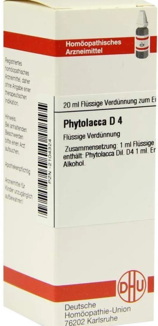 Dhu Phytolacca D4 Dilution 20 ml