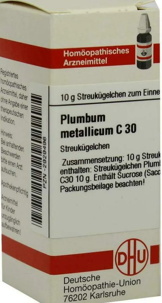 Dhu Plumbum Metallicum C30 Globuli