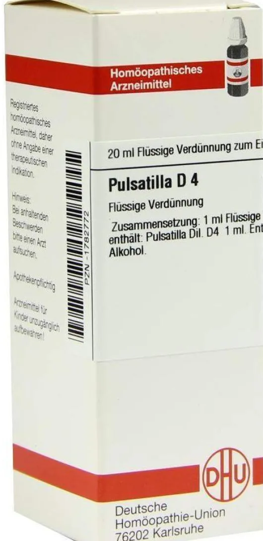 Dhu Pulsatilla D4 Dilution 20 ml